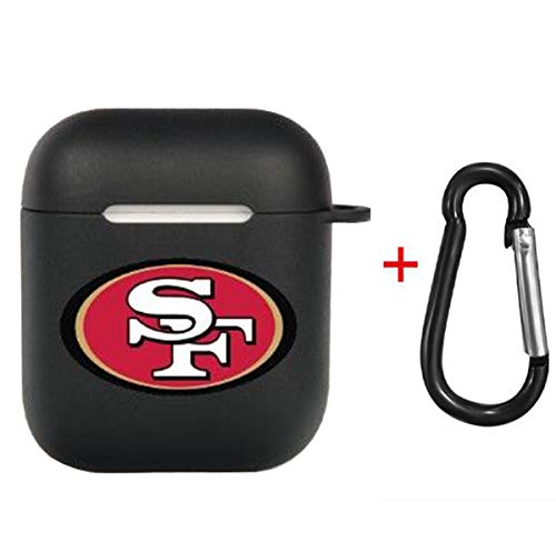 Product Cover Zhang Fu Li NFL-American Football Collection - AirPods Soft TPU Case Shockproof Protective Case Cover Compatible with Apple AirPods & AirPods 2019 (San Francisco 49ers)