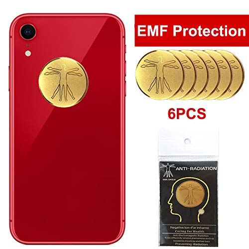 Product Cover 6Pcs - EMF Protection Cell Phone Sticker, Anti Radiation Protector Sticker, HUAGASION EMF Blocker for Mobile Phones, iPad, MacBook, Laptop and All Electronic Devices