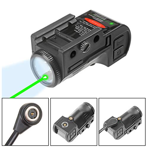 Product Cover Lasercross CL105 New Magnetic Charging Internal Green Laser Sight & Flashlight Laser Combo with Rechargeable Battery Inside,Used for Most of Handguns and Rifles in Picatinny Rails