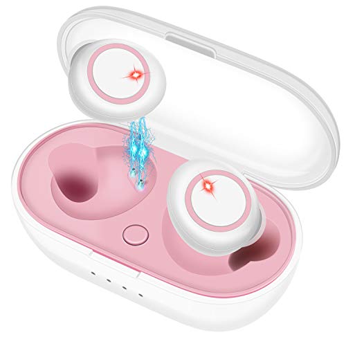 Product Cover Wireless Earbuds Bluetooth 5.0 for Running, Bluetooth Earbuds with Microphone, Nonstop 9 Hrs Playtime, IPX5 Waterproof, True Wireless Earbuds, Earbuds Bluetooth Wireless for Android/iPhone Pink