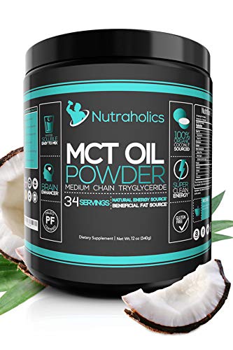 Product Cover MCT Oil Powder - Keto Diet Coffee Creamer, Paleo Certified, Non-GMO, Gluten Free - 100% Organic Coconut Medium Chain Triglycerides, Ketogenic Super Fuel for Energy and Brain Function