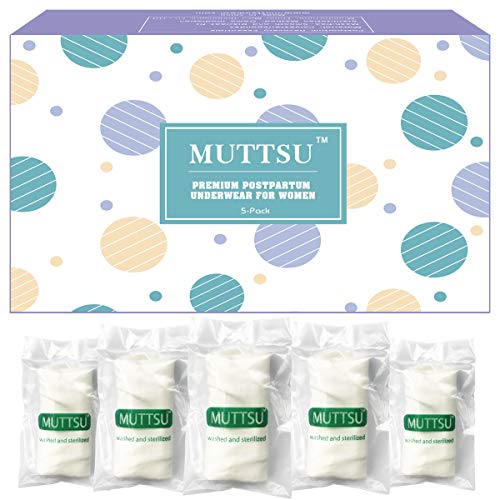 Product Cover MUTTSU Postpartum Underwear for Women, High Waist Maternity Panties for C-Section and Post Surgery Recovery