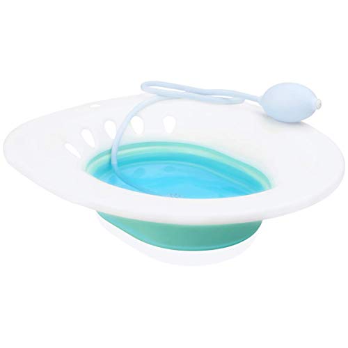 Product Cover Sitz Bath for Over The Toilet Postpartum Care, Anal Postoperative Care Basin, for Hemorrhoids and Perineum Treatment, Alleviate Vaginal or Anal Inflammation, Foldable Easy to Store