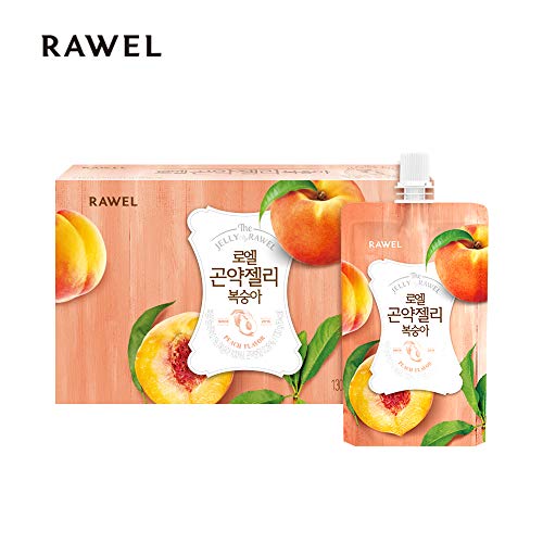 Product Cover Rawel Delicous Diet Konjac Jelly 1box / 10packs / Dietary Supplement for Weight Loss/Low Calories (Peach)