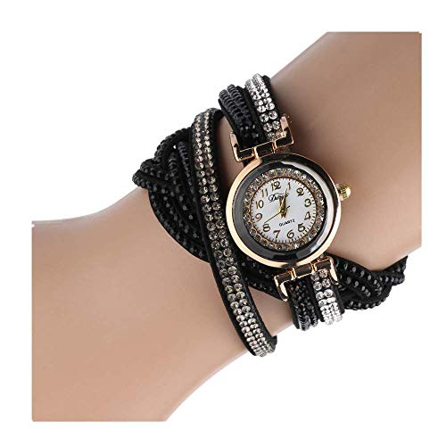 Product Cover AMOUSTORE Women's Watches, Classical Arabic Numerals Quartz Bracelet Wristwatch (black)