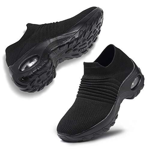 Product Cover ANLUKE Women's Walking Shoes Mesh Sneakers - Slip On Air Cushion Platform Sock Shoes Sneakers