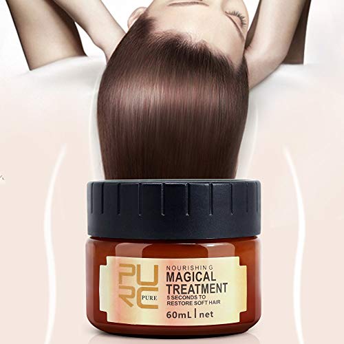 Product Cover Magical Treatment Hair Mask, Professional Hair Conditioner, 5 Seconds Repair Damage, Deep Hydrating, Suitable for Dry Chemically Treated Hair- 60ml