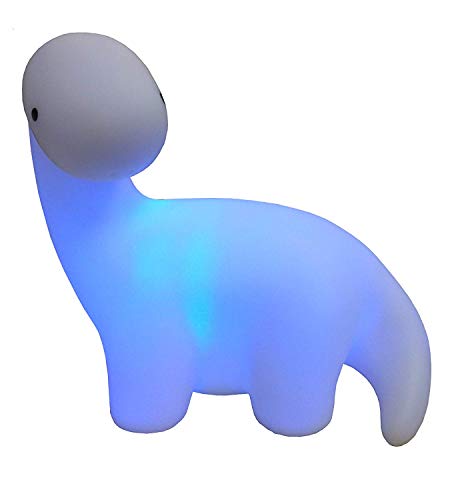 Product Cover Dinosaur Night Light for Kids - Color Changing Cute Shapes Bedroom Glowing Nightlights - Decorative Toys Dino Pet for Nursery and More