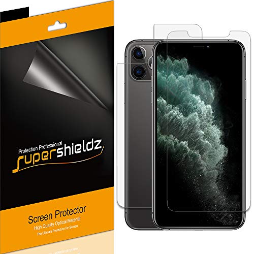 Product Cover Supershieldz for Apple iPhone 11 Pro Max (6.5 inch) (Front and Back) Screen Protector, Anti Glare and Anti Fingerprint (Matte) Shield (3 Front and 3 Back)