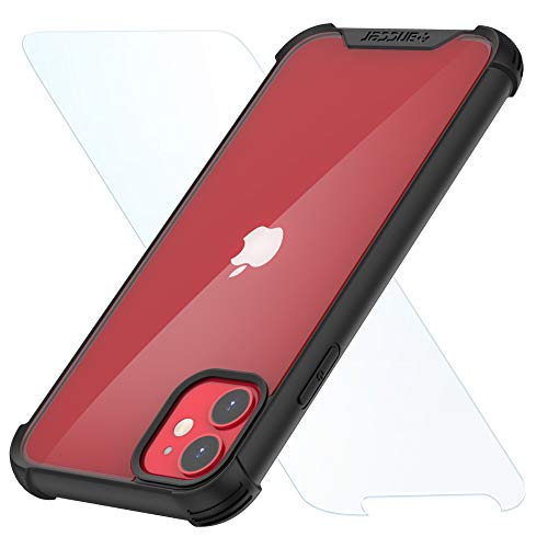 Product Cover Anccer Compatible for Apple iPhone 11 Case with Screen Protector [Anti-Fall] [Scratch-Resistant] Hybrid TPU Soft Handle + Clear Back Panel Ultra-Thin Cover for iPhone 11 6.1 Inch (2019) - Black Edge