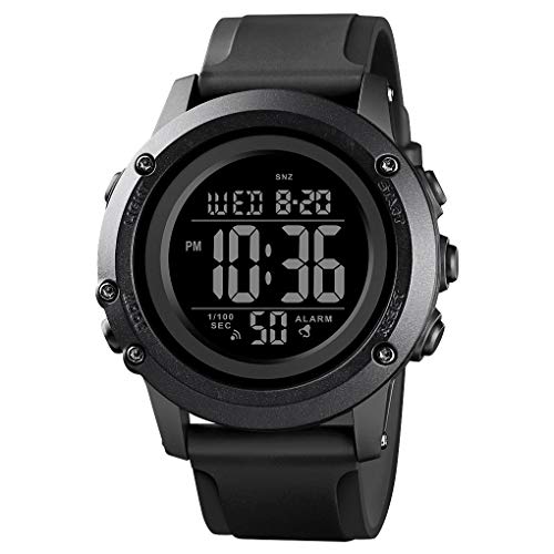 Product Cover Men's Digital Sports Watch Large Face Waterproof Wrist Watches for Men with Stopwatch Alarm LED Back Light