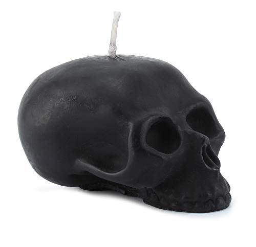 Product Cover Darware Large Skull Shaped Candle (Black); 4.75 x 3-Inch Decorative Themed Candles for Halloween, Horror and Novelty Decor
