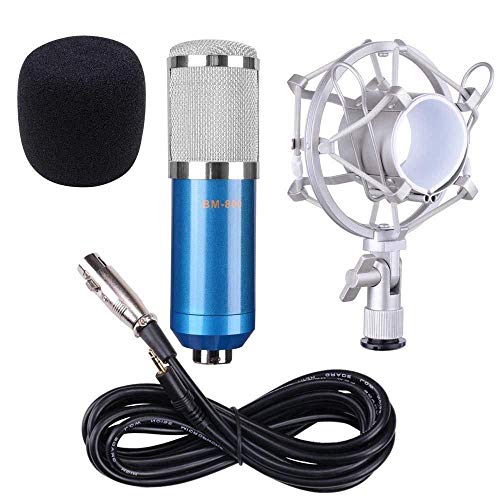 Product Cover RVF Generic Sound Studio Recording Dynamic Professional Condenser Microphone Set, Blue (Requires phantom power connection)