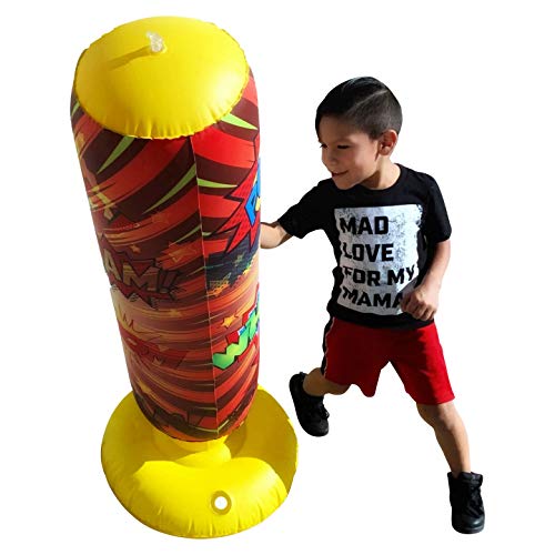 Product Cover Mapow Kids Toy Punching Bag Great for Karate Practice and Energy Release (Yellow)
