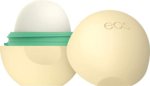 Product Cover eos Natural & Organic Sphere Lip Balm - Vanilla Bean | Certified Organic & 100% Natural | Deeply Hydrates and Seals in Moisture | 0.25 oz