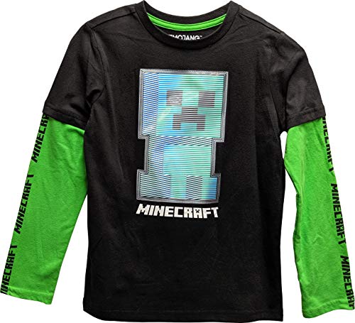 Product Cover Minecraft Long Sleeve Shirt Lenticular Creeper for Boys