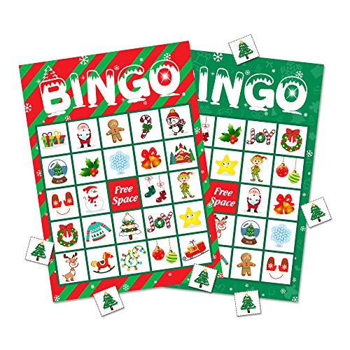 Product Cover Christmas Bingo Game Party Supplies - Xmas Gifts for Kids 32 Players