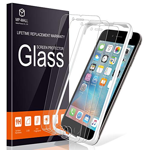 Product Cover MP-MALL [3-Pack] Screen Protector for iPhone 6 Plus/iPhone 6s Plus, [Alignment Frame Easy Installation] [Anti-Scratch] Tempered Glass, (Not Fits for iPhone 6 / iPhone 6s)