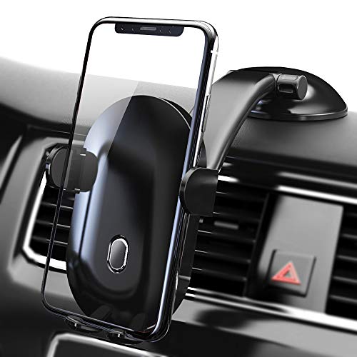 Product Cover Phone Holder for Car, Dashboard Car Phone Holder Car Phone Mount WELTEAYO Windshield Air Vent Long Arm Strong Suction iPhone Xs,XS MAX,XR,X,8,8Plus,7,7Plus,6,6Plus, Galaxy Google and All Smartphones