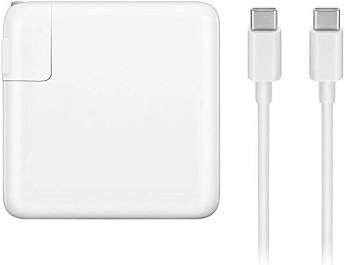 Product Cover MANCASSY 61W USB Type C Adapter Charger, Compatible with MacBook Pro 13 inch, 12 inch, MacBook Pro Charger, MacBook Charger USB C, MacBook Air Charger, Laptop Charger, Samsung.