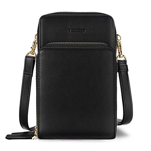 Product Cover Vemingo Small Crossbody Bags for Women PU Leather Cell Phone Purses and Handbags with RFID Blocking Credit Card Slots