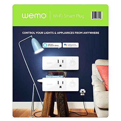 Product Cover Wemo 43K-720-0224R Mini Smart Plug Compatible with Alexa, Google Assistant & Apple HomeKit(F7C063-CC), 2-pack