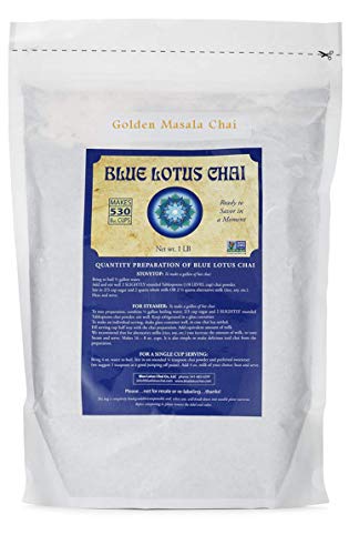 Product Cover Blue Lotus Chai Golden Masala Flavor - Bulk 1 Lb Bag (530 Cups)