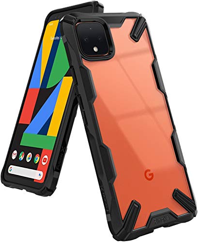Product Cover Ringke Fusion X Designed for Google Pixel 4 Case (2019) - Black