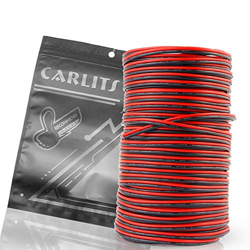 Product Cover CARLITS 20AWG 66ft Extension Cable Wire Cord for Led Strips 20M Single Colour 3528 5050