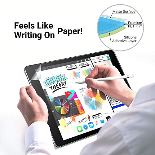 Product Cover (2 Pack) Paperlike Screen Protector for iPad Pro 10.2, ZOEGAA Matte PET Paper Texture Film Anti Glare Scratch Resistant Paperlike Film for iPad 10.2 2019(7th Gen)