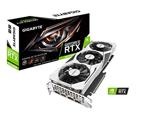 Product Cover GIGABYTE GeForce RTX 2070 Super Gaming OC White 8G Graphics Card, 3X WINDFORCE Fans, 8GB 256-Bit GDDR6, GV-N207SGAMINGOC WHITE-8GD Video Card