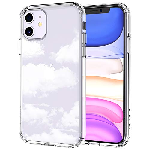 Product Cover MOSNOVO iPhone 11 Case, Cloud Pattern Clear Design Transparent Plastic Hard Back Case with TPU Bumper Protective Case Cover for Apple iPhone 11 (2019)