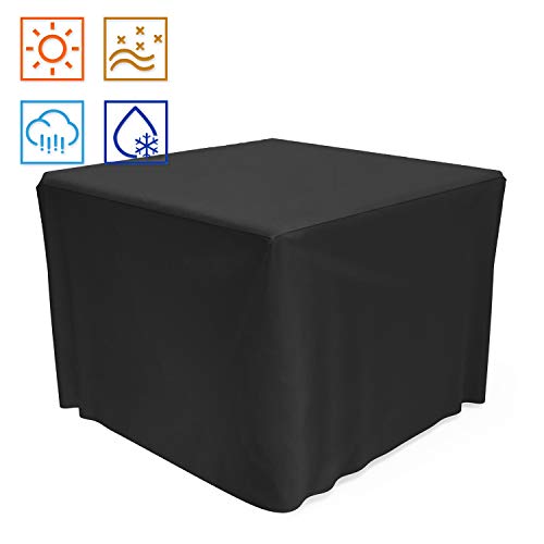 Product Cover SHINESTAR 32 Inch Sturdy Square Fire Pit Cover, Heavy Duty Fabric with PVC Coating, Rainproof and Snow-Proof, All-Season Protection