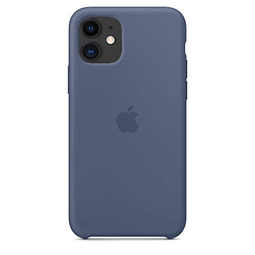 Product Cover Anti-Drop iPhone 11 6.1 inch(2019) Liquid Silicone Case,Three Sides Soft Microfiber Cloth Lining Cushion，Shockproof Cover Case Drop Protection Case (Alaskan Blue)