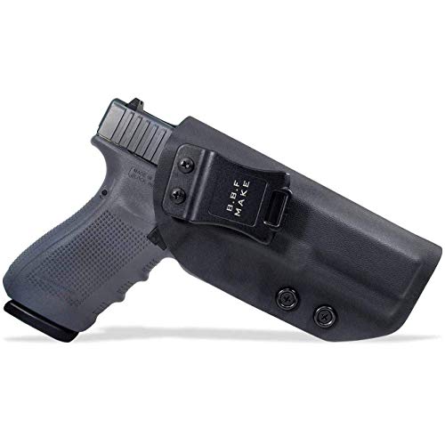 Product Cover B.B.F Make IWB KYDEX Holster Fit: Glock 20 21 | Retired Navy Owned Company | Inside Waistband | Adjustable Cant | US KYDEX Made (Black, Right Hand Draw (IWB))