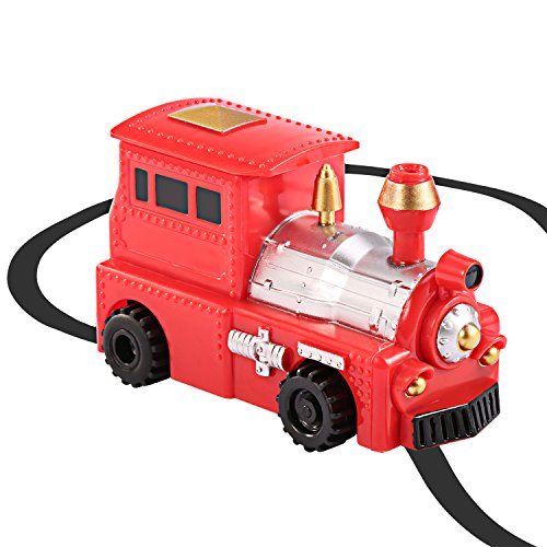 Product Cover Etpark Magic Inductive Toy, Magic Inductive Car Tank Truck Toy with Marker Pen, Move Following Any Drawn Line for Pre-School Learning and Children (Red Train)