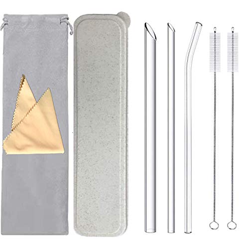 Product Cover Glass Straws with Case,9