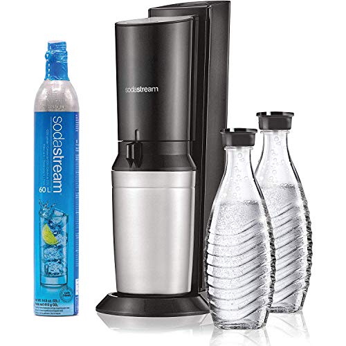 Product Cover SodaStream Aqua Fizz Sparkling Water Machine (Black) with Co2 & Glass Carafes