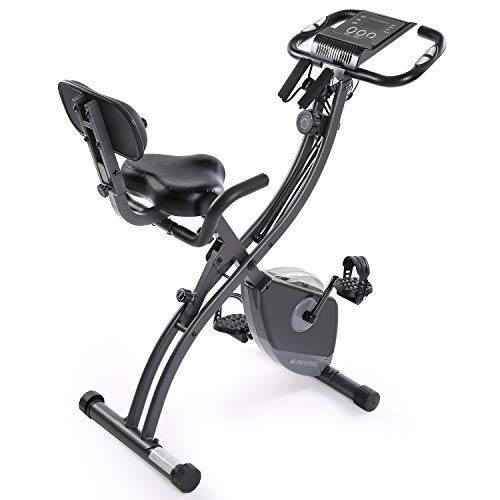 Product Cover MaxKare Exercise Bike Stationary Foldable Magnetic Upright Recumbent Cycling 3 in 1 Exercise Bike with Arm Resistance Bands Perfect for Men and Women at Home