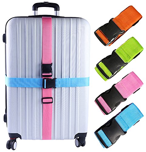 Product Cover Darller 2-4 PCS Luggage Straps Suitcase Belts Travel Accessories Bag Straps