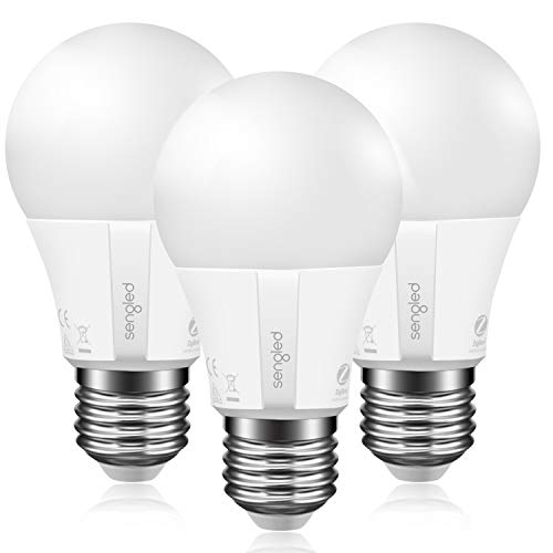 Product Cover Sengled Smart Light Bulb A19 Daylight, Hub Required, Smart Bulb A19 5000K 60W Equivalent, Smart LED Light Bulb Compatible with Alexa, Google Assistant, SmartThings & IFTTT, 3 Pack