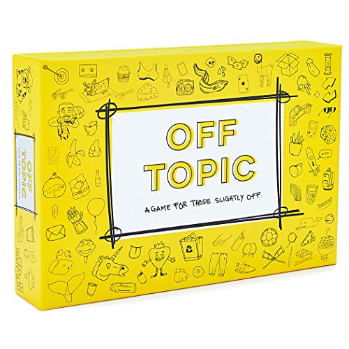 Product Cover Off Topic Adult Party Game - Fun Board and Card Game for Group Game Night