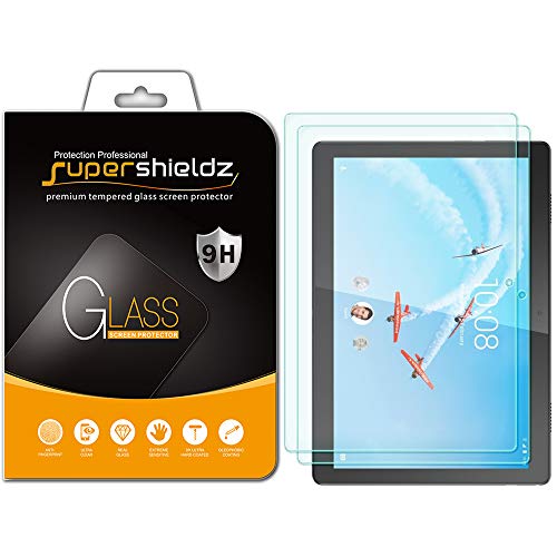 Product Cover (2 Pack) Supershieldz for Lenovo Tab M10 / Smart Tab M10 (10.1 inch) Screen Protector, (Tempered Glass) Anti Scratch, Bubble Free