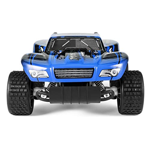 Product Cover KYAMRC Remote Control Car Electric RC Cars for Kids & Adults, 2.4Ghz 20KM/H High Speed Racing Trucks Stunt Off Road Monster Vehicle Toys for Boys & Girls (Blue)