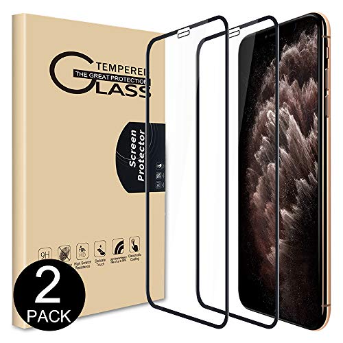 Product Cover Tempered Glass Screen Protector for iPhone 11 pro max/iPhone Xs/X max 6.5inch,Full Coverage Anti-Scratch Case Friendly for iPhone 11 Pro max Screen Protector/iPhone X/XS max Screen Protector[2-Packs]