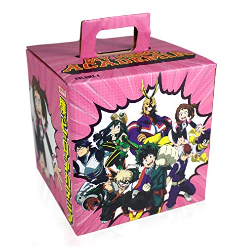 Product Cover Toynk My Hero Academia LookSee Mystery Gift Box | Includes 5 Official Boku No Hero Collectibles | Includes Wall Art, Enamel Pin, & More | Ochaco Pink Edition | Collect All 4