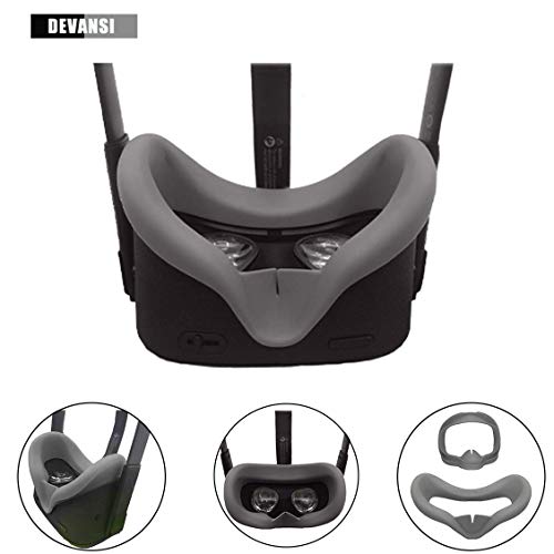 Product Cover VR Face Silicone Cover Mask & Face Pad for Oculus Quest Face Cushion Cover Sweatproof Lightproof