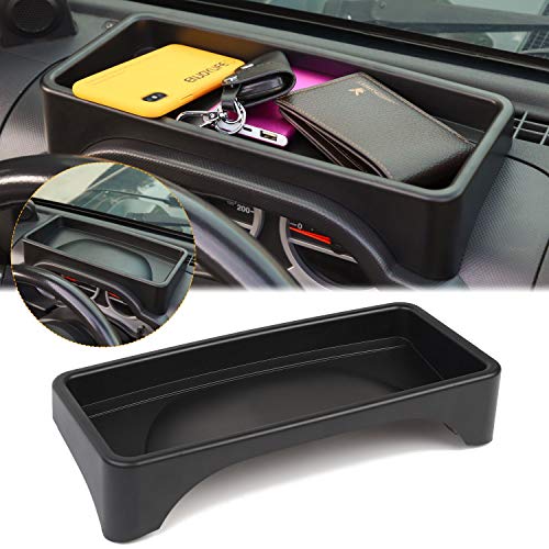 Product Cover JK Dash Tray, JK Dashboard Tray Dash Storage Box Console Tray Phone Key Organizer Container for 2007-2010 Jeep Wrangler JK JKU Unlimited