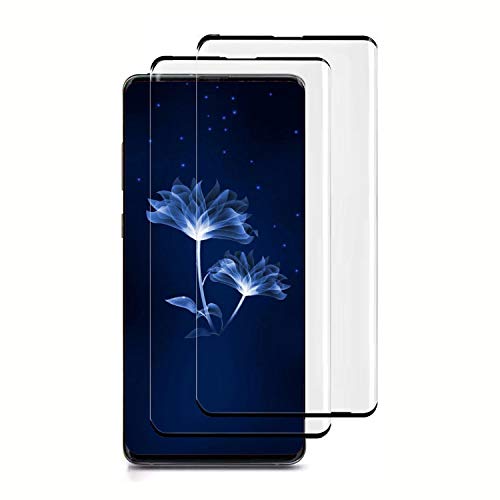 Product Cover KFK Galaxy S10 Plus Screen Protector,Full Coverage Tempered Glass[2 Pack][3D Curved]［Solution for Ultrasonic Fingerprint］Tempered Glass Screen Protector Suitable for Galaxy S10 Plus...