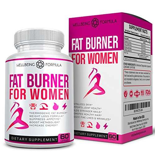 Product Cover Natural Weight Loss Diet Pills That Work Fast for Women-Thermogenic Fat Burning Pills for Women-Appetite Suppressant Supplements-Carbohydrate Blocker Metabolism Booster-Belly Fat Burner for Women